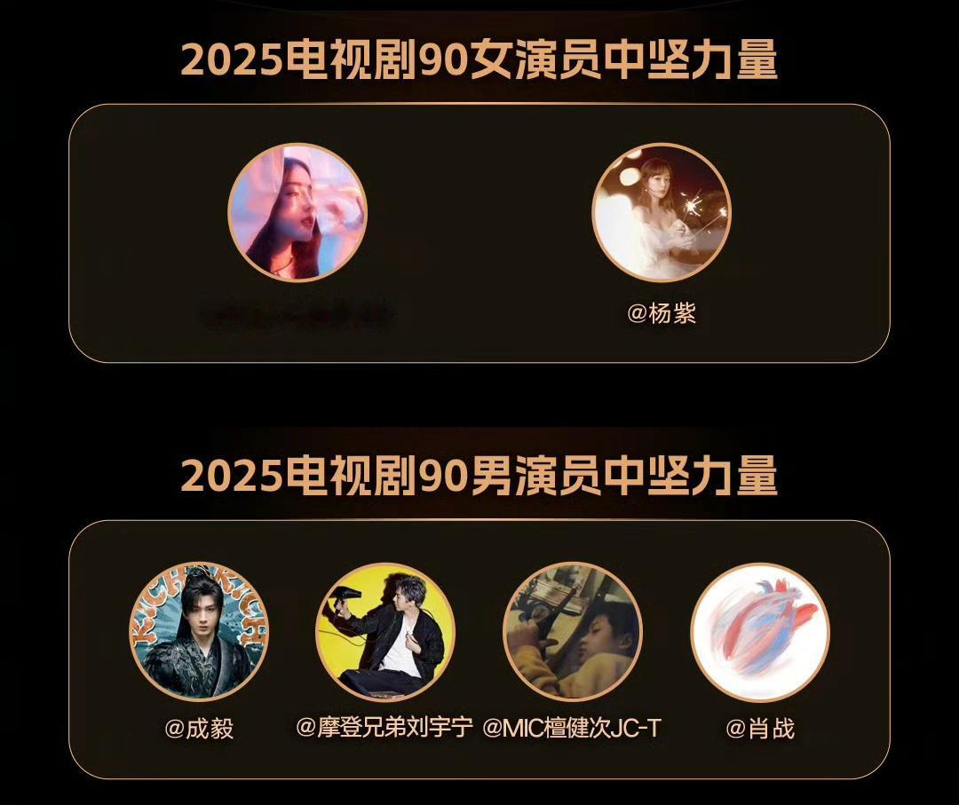 新浪娱乐评选出今年电视剧领域90，95，00三代🌸🥜新格局： 90女演员: 