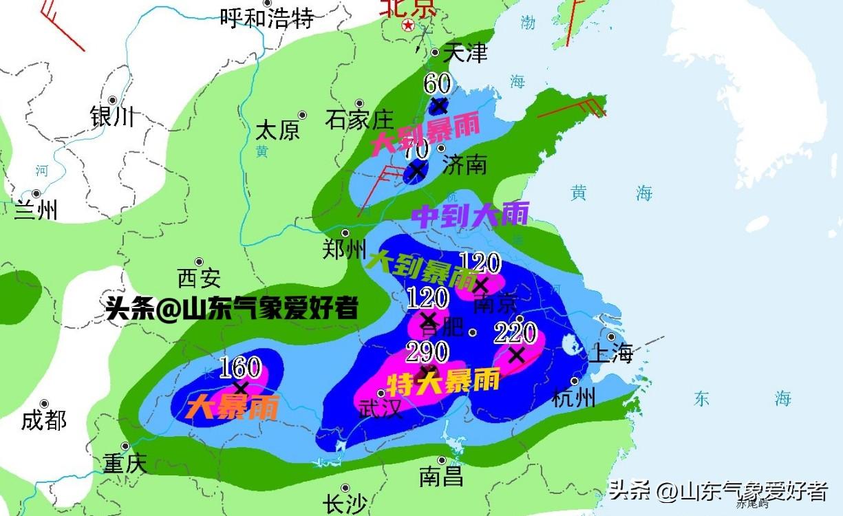 【最新:降雨拉开序幕，警惕暴雨出现，山东最大雨量已达70毫米！】

受低空切变线