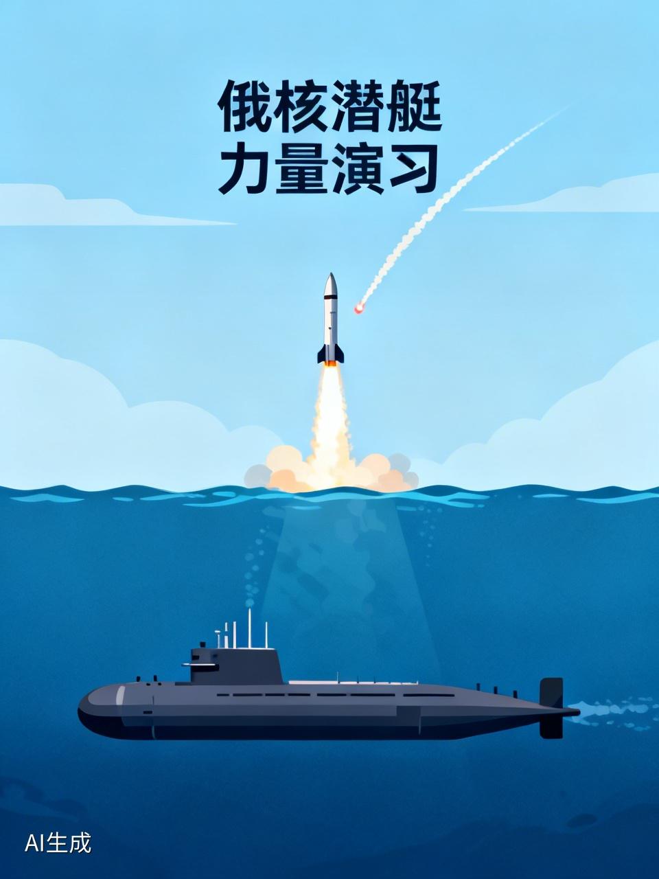 俄核潜艇投入核力量演习画面公布
 
俄罗斯这次直接“放大招”了！公布了核潜艇参与