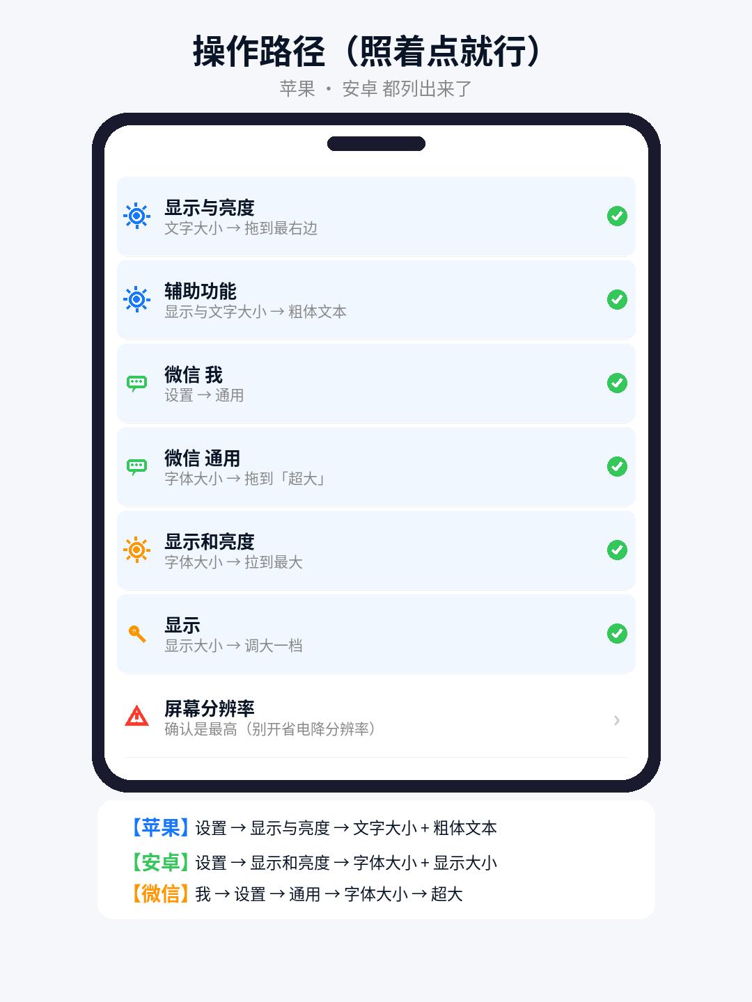 手机字太小看不清？教爸妈调这3个地方，字大一倍还不费眼
 大家好，这里是九一。 
