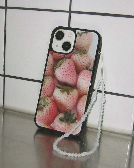 🍓Pale Strawberry Case (bumper)🍓