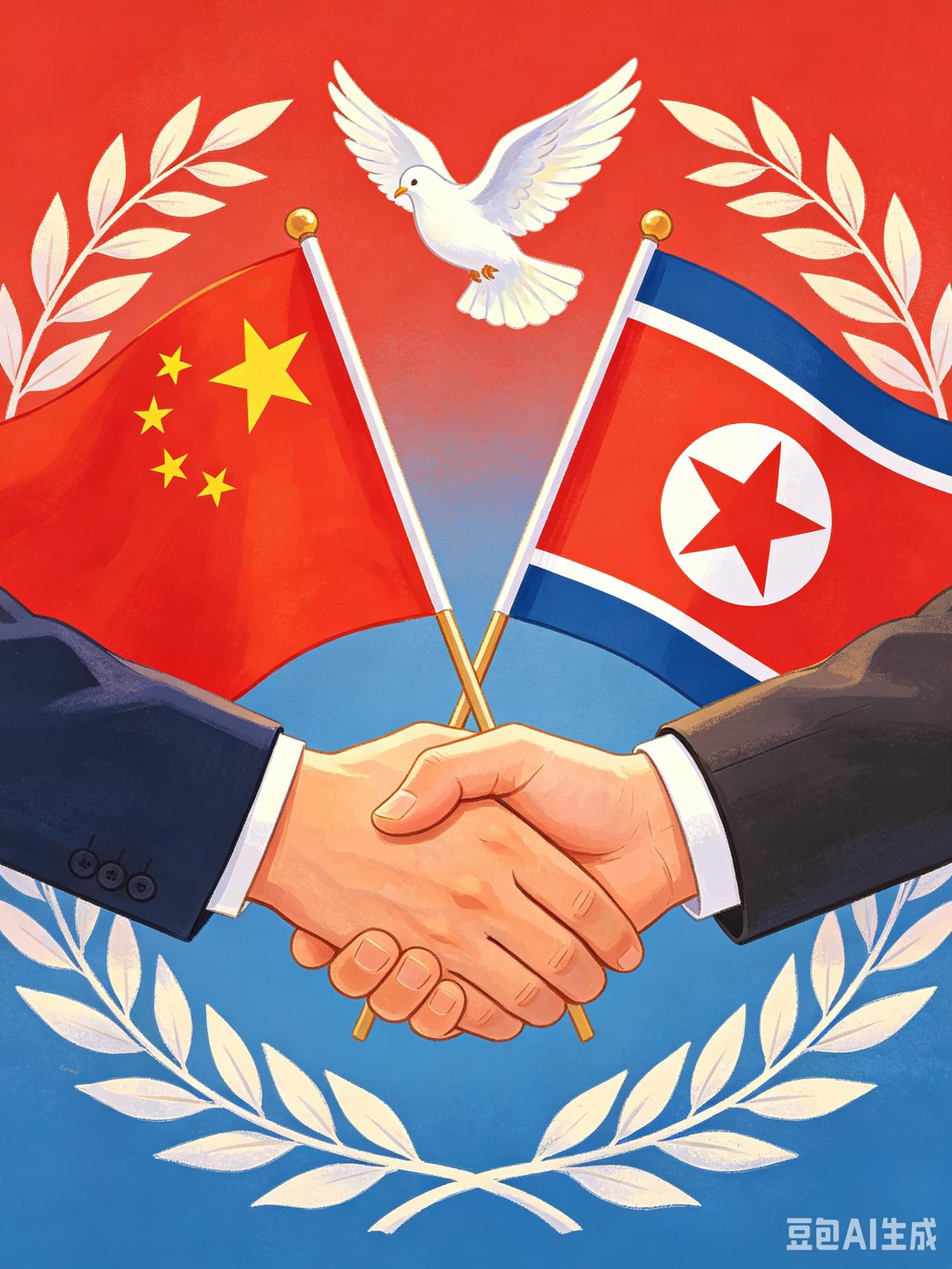 中朝睦邻现代新篇赋
 
白山连脉，鸭绿分波，两邦壤地相接，千载风习相融。昔洪荒辟