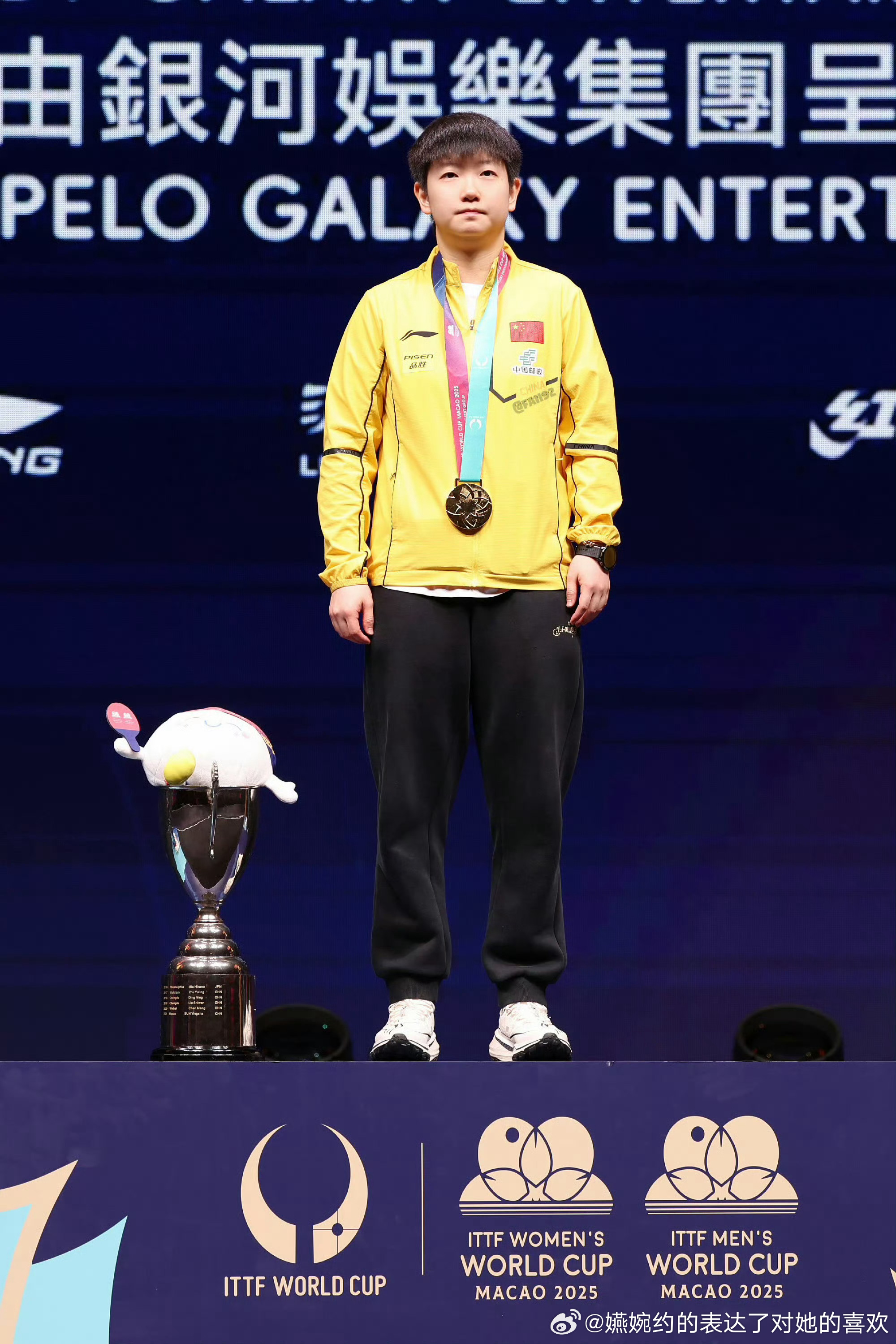 我孩子眼神越来越明亮越来越坚定了孙颖莎