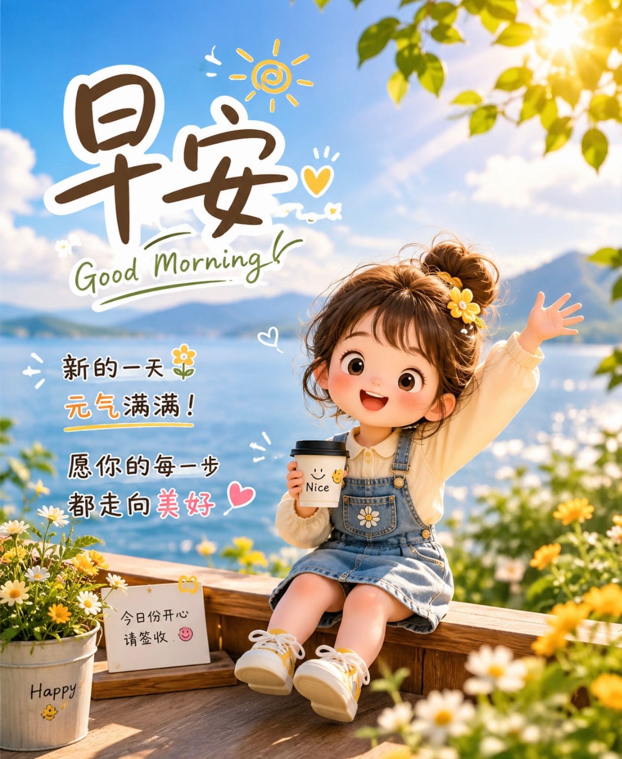 早安啊棚友们，新的一天开始了，带上好心情。愿今天的你有小惊喜，也有满满的快乐 ❤