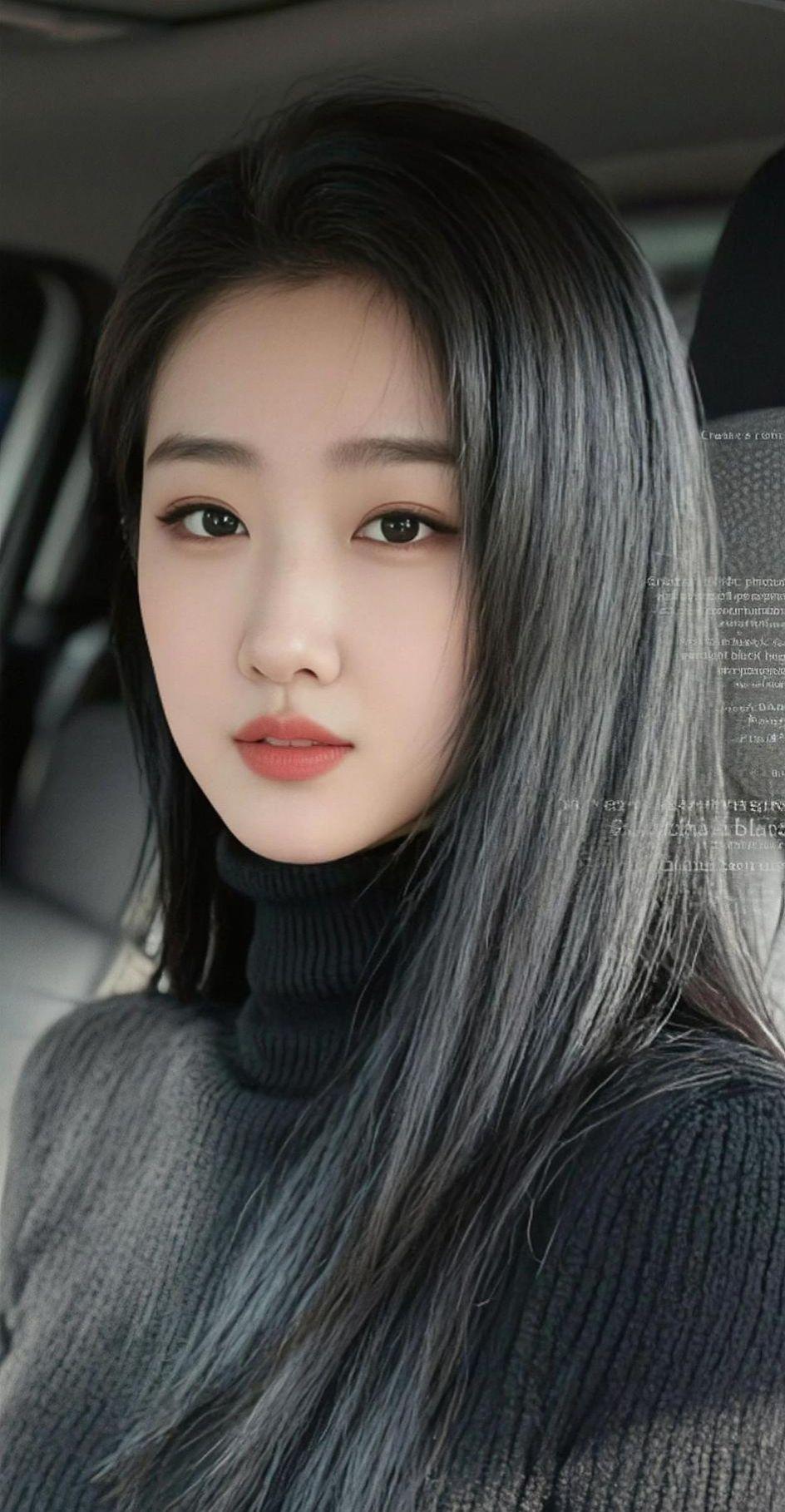 AI黑发女神的风采