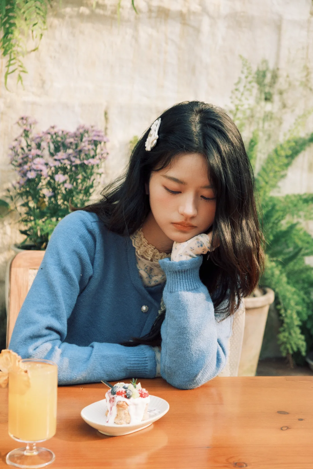 松弛随意的春日小憩☕️🍰☀️🍃🐶