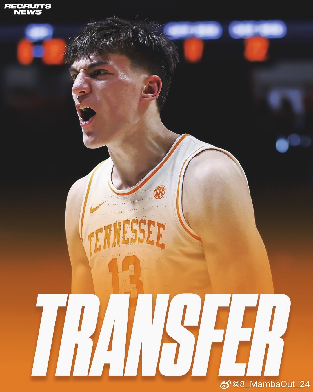 田纳西大学前锋J.P.埃斯特雷拉(J.P.Estrella)将进入转学窗口这位身