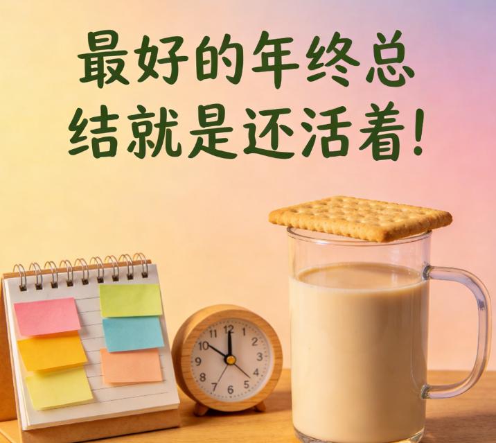 最好的年终总结，就是还活着！

2025年收尾，看到一组数据。1300万人没熬过