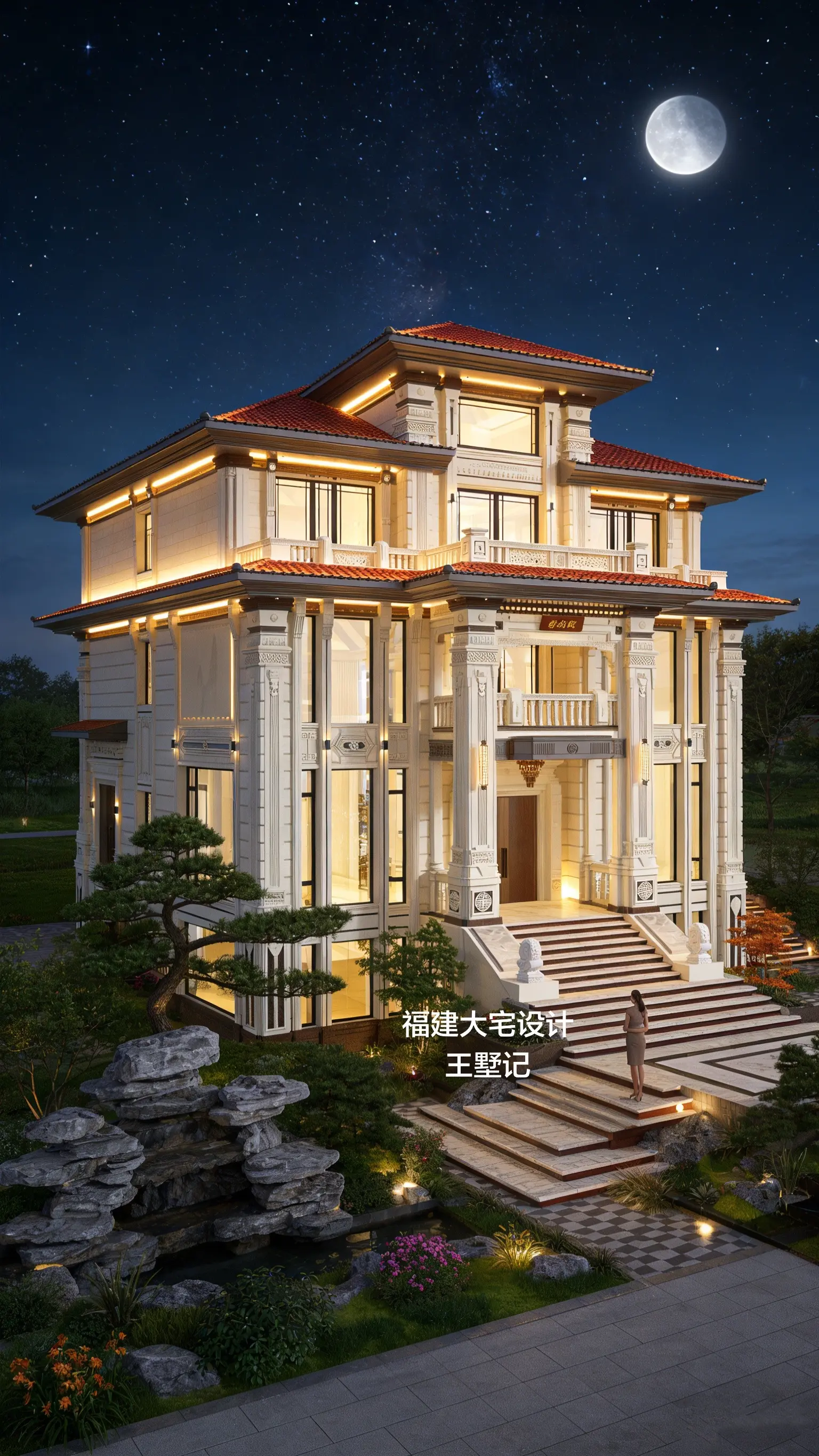 新中式别墅。一生追一宅，一宅定乾坤！