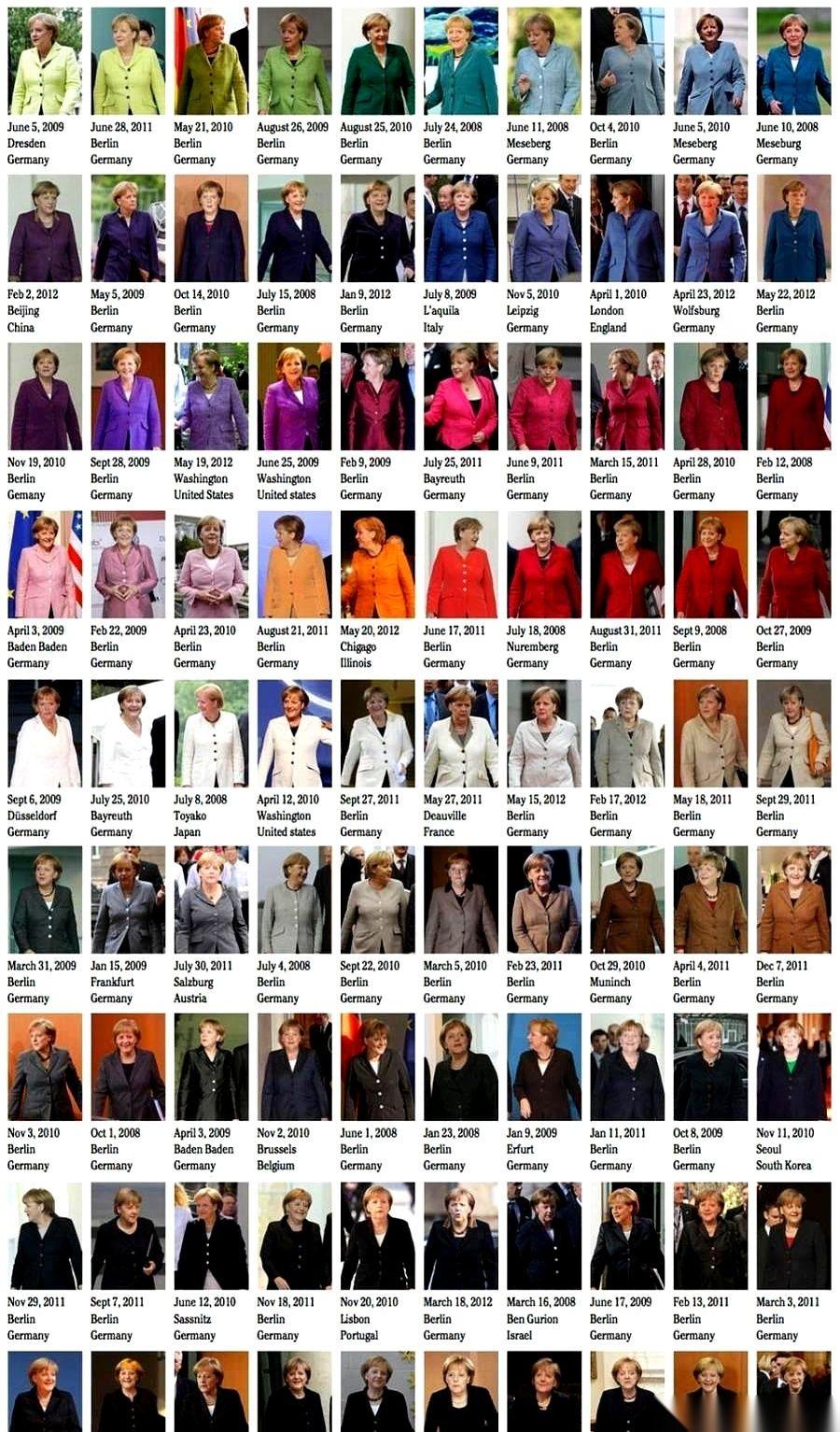 默克尔退休，一个月拿一万五千欧的退休金。
数字清清楚楚，但很多人盯着她那个衣柜，