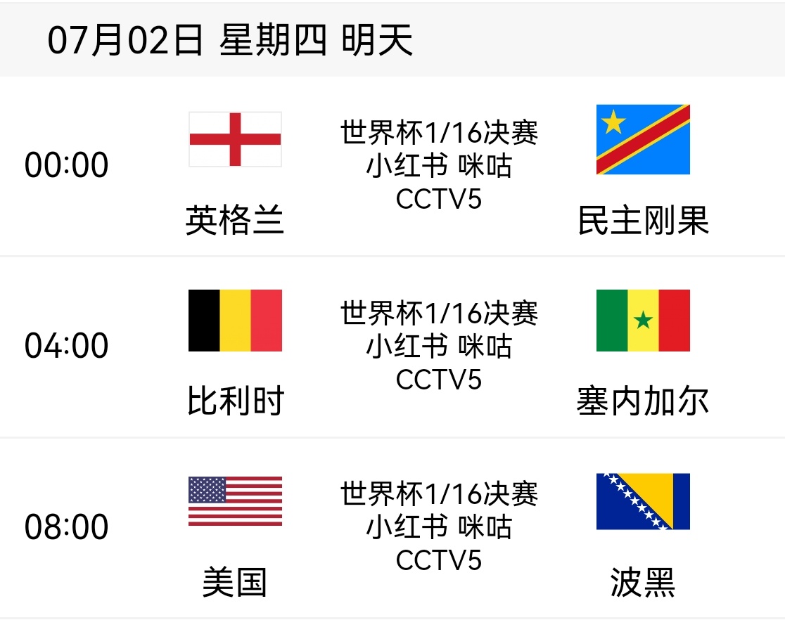 明天就让你们看看，英格兰的冠军相今天很平稳，没啥爆冷;明天谁输了也合理，谁赢了也