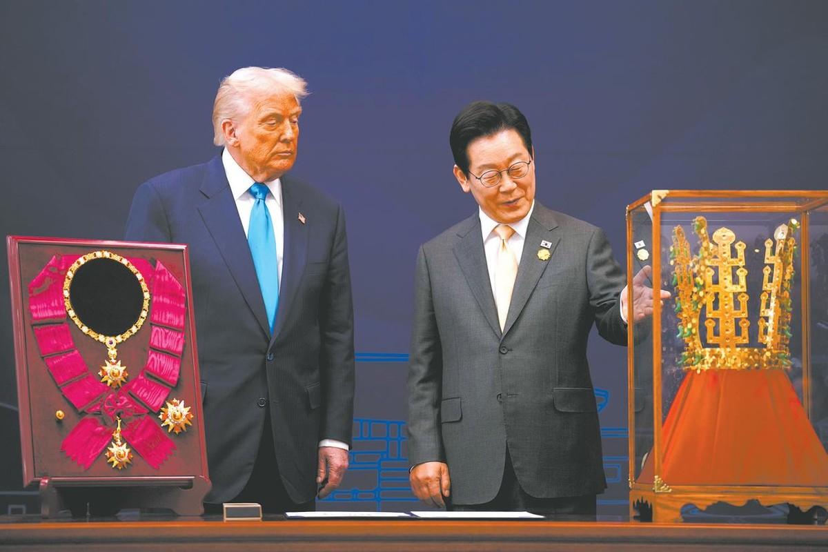 [浮云]本来以为韩国比日本大方，结果才知道那王冠，竟然是镀金的！

（参考资料：