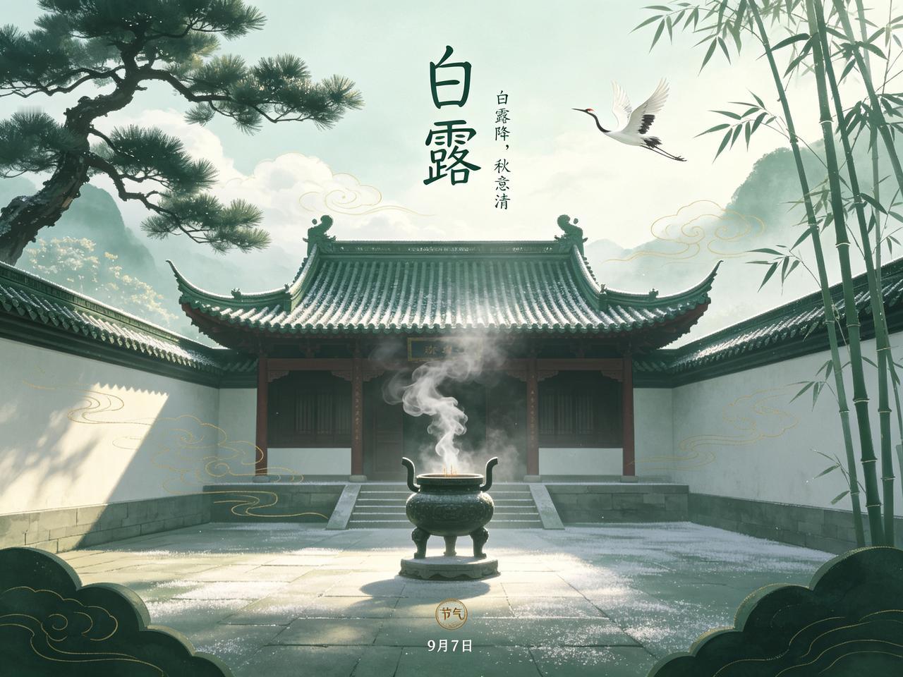 今日白露！
从今天起，暑气正式退场，早晚凉气一天比一天重。
老话讲："白露身不露