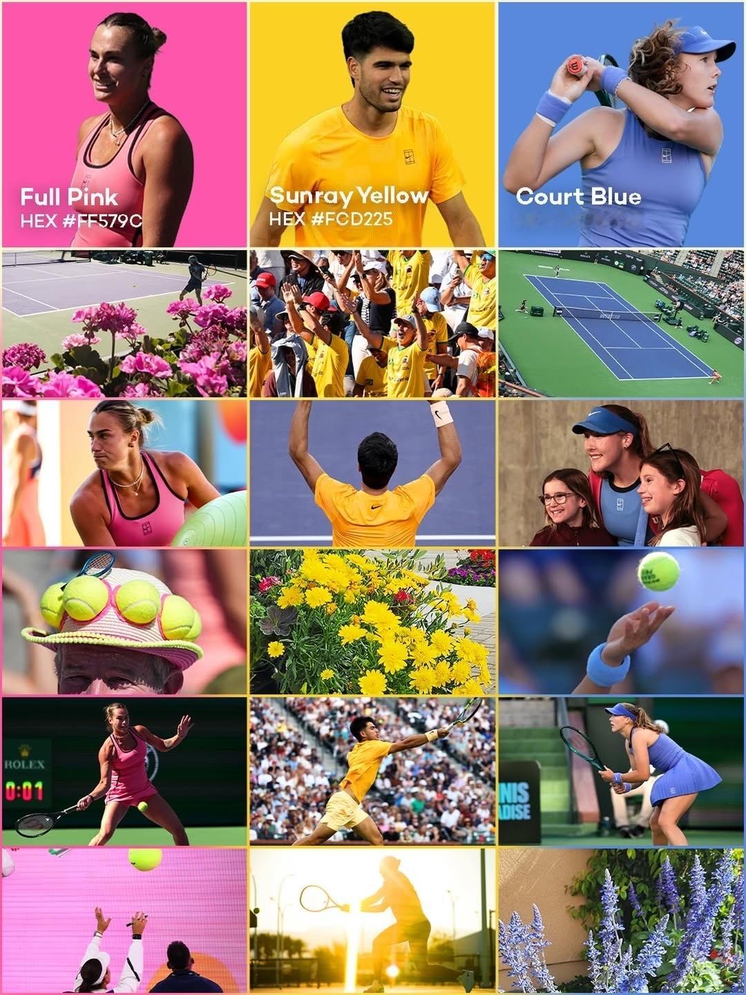 Pantone🎨, Tennis🎾& IW🌴色彩与网球，在网球天堂相遇🩷