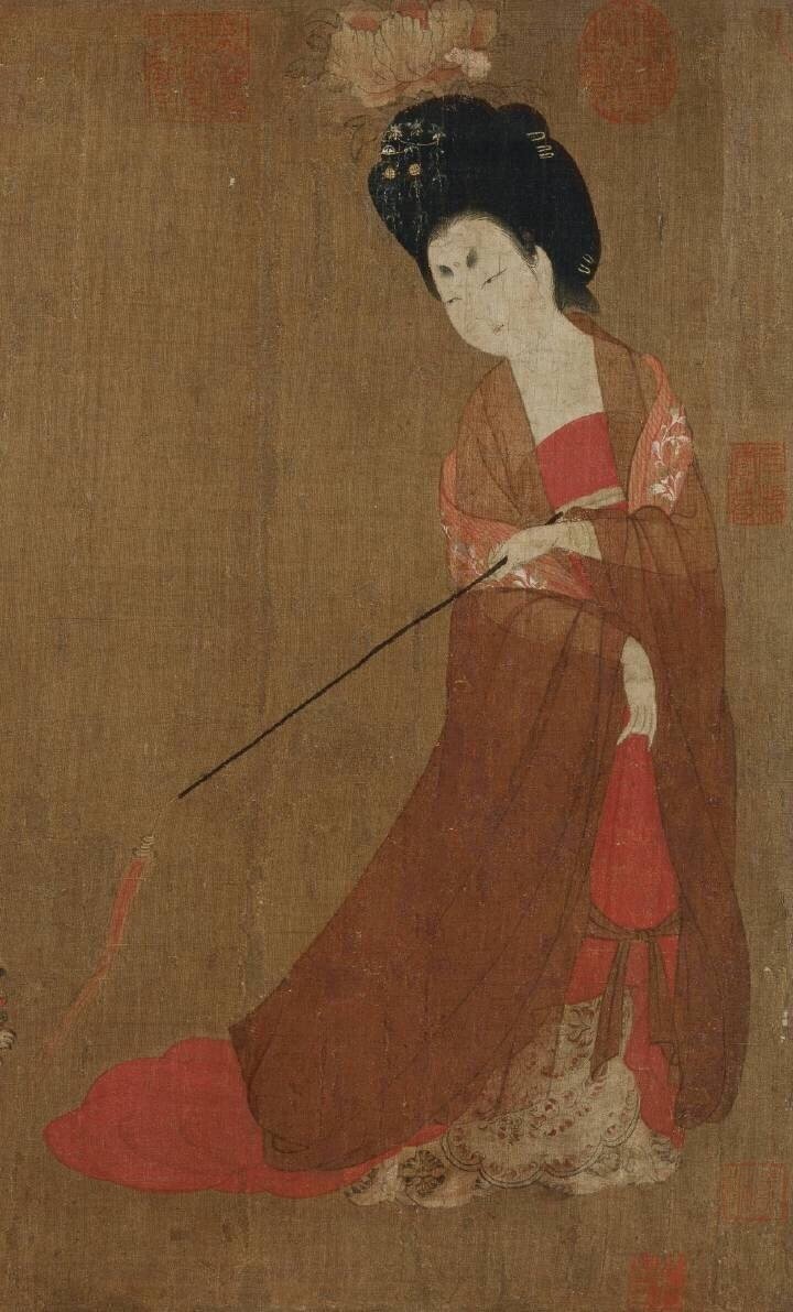 唐 · 周昉《簪花仕女图》 ​​​