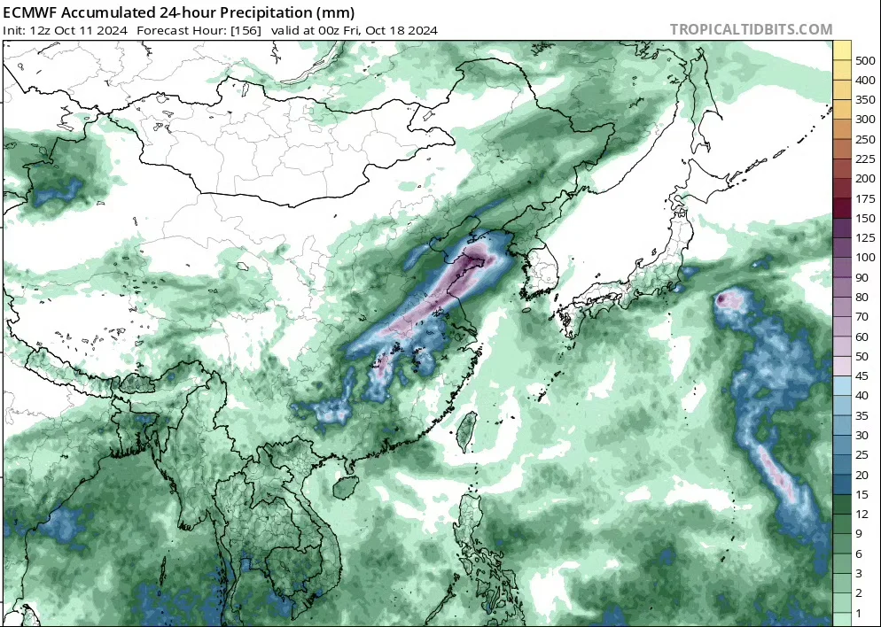 较强降雨展望，上海继续升温