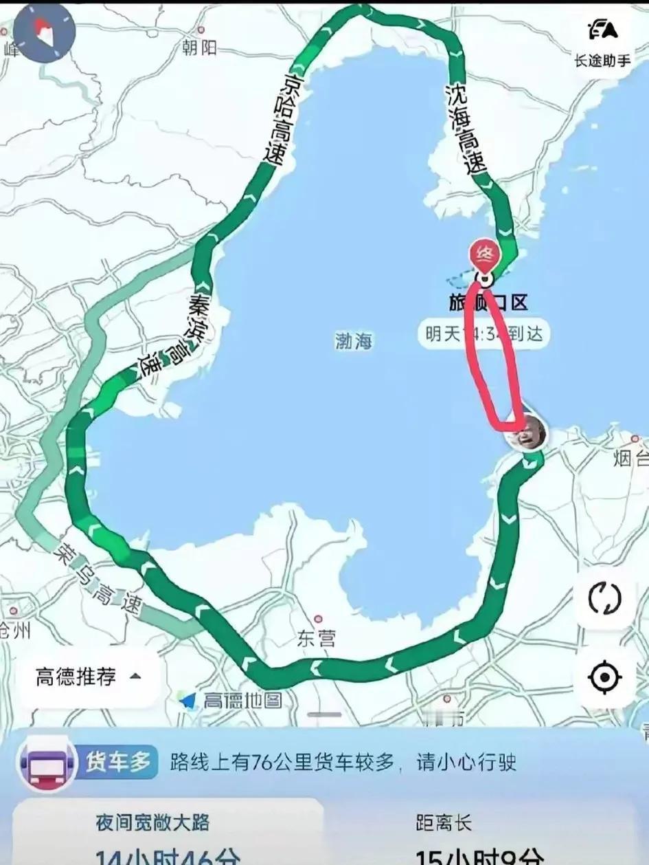 对于如何连接大连旅顺口与山东烟台跨渤海交通，最经济实惠和简单易行的方法有没有？不
