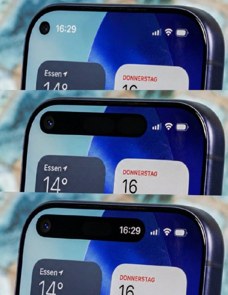 如果iPhone18 Pro因为单挖孔把灵动岛改成这样 。。。iPhone18P