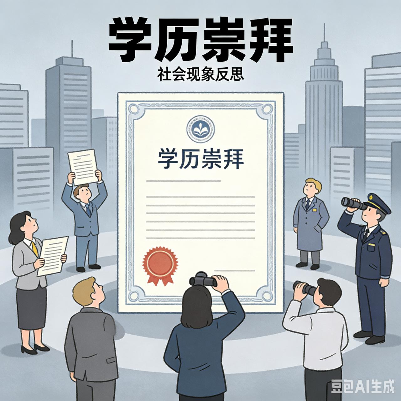 【学历崇拜就是一种精神病态】

呆着没有事，看文章评论，就看有人说某某是博士，所