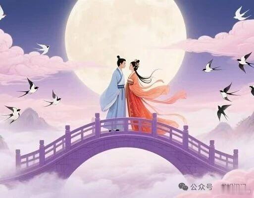 七夕良辰，秋风渐柔。七夕逢九，愿天下有情人相守和睦，家人相伴暖心，心中长存美好，