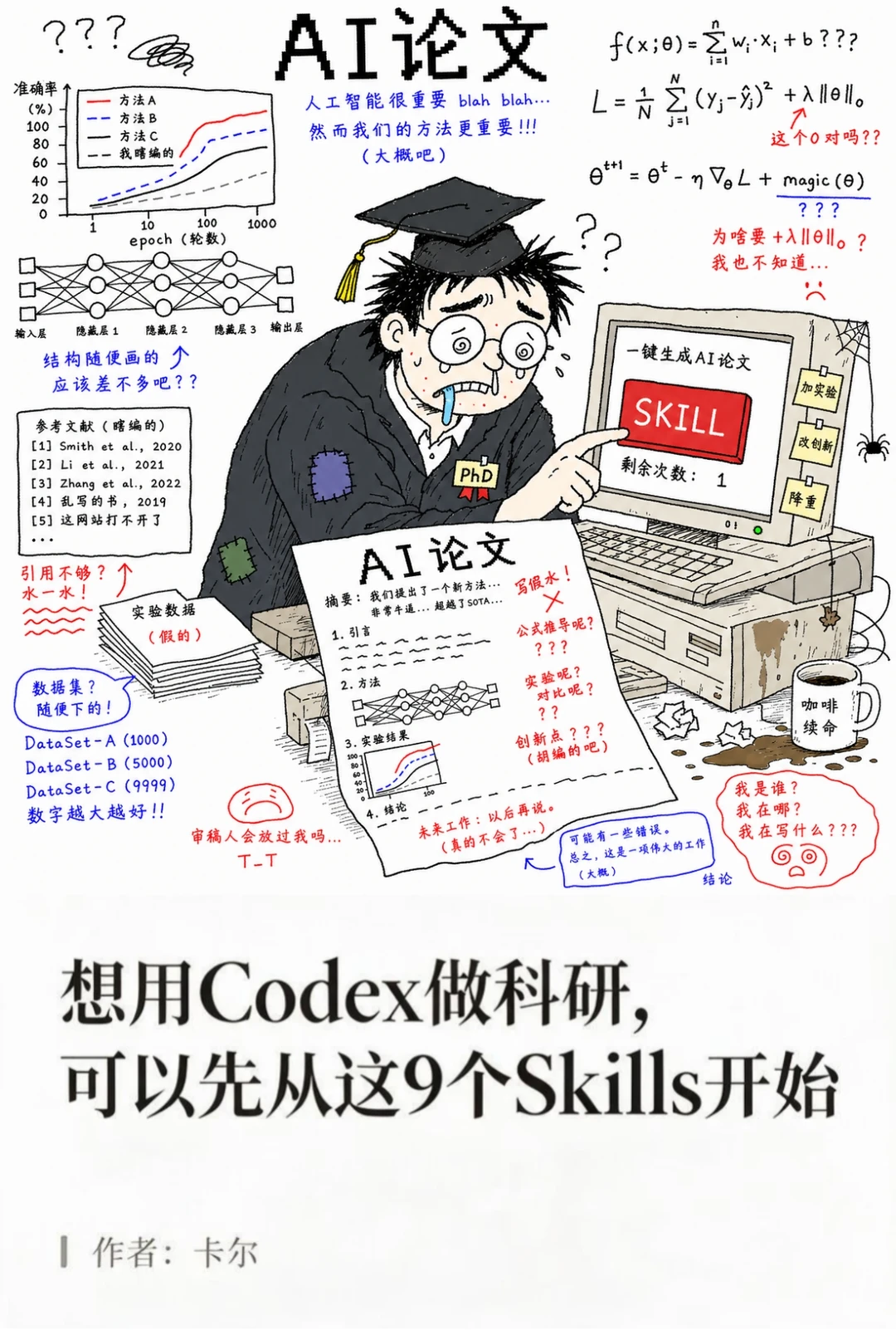 想用Codex做科研，可以先从这9个Skills开始