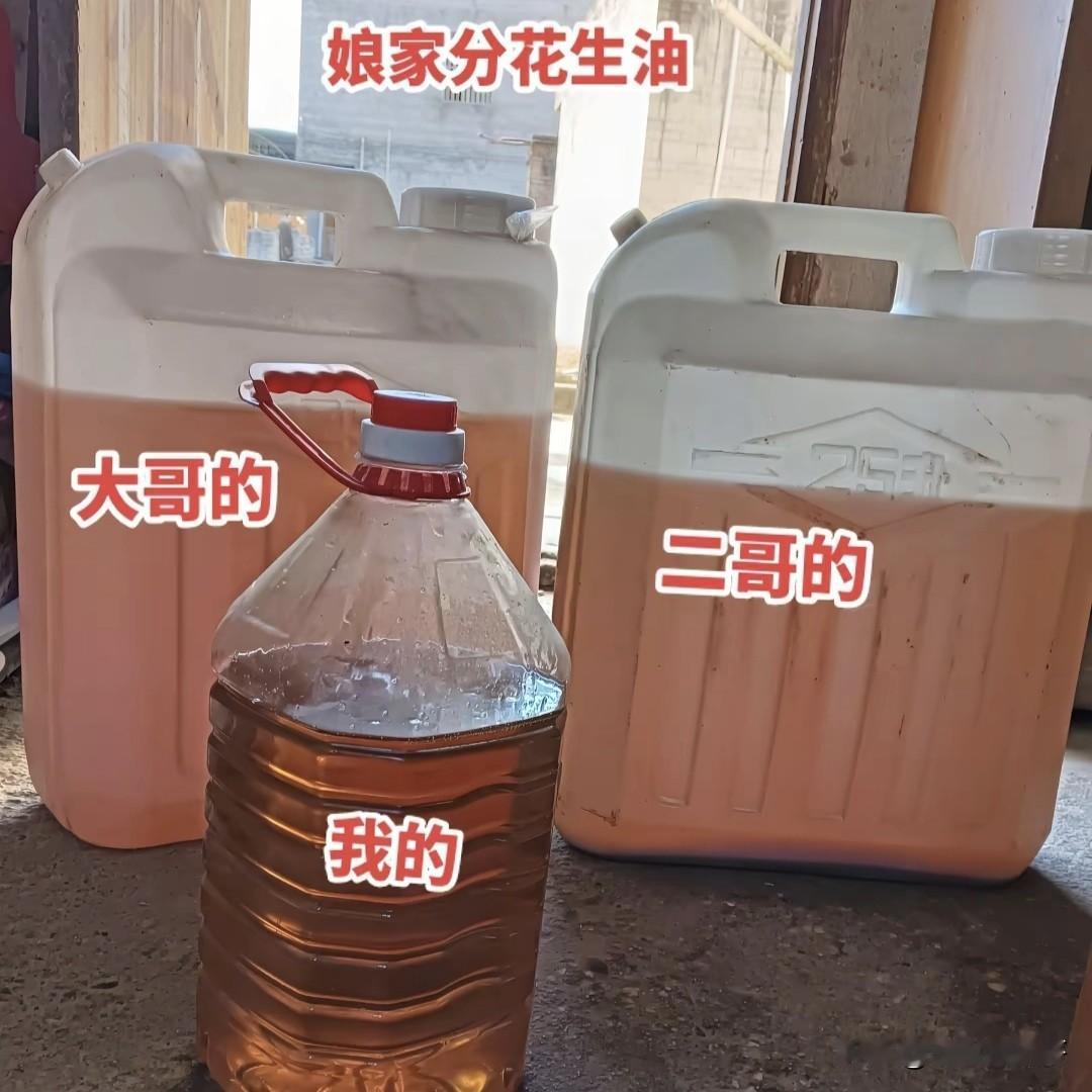 在农村三姊妹这样分油正常吗？