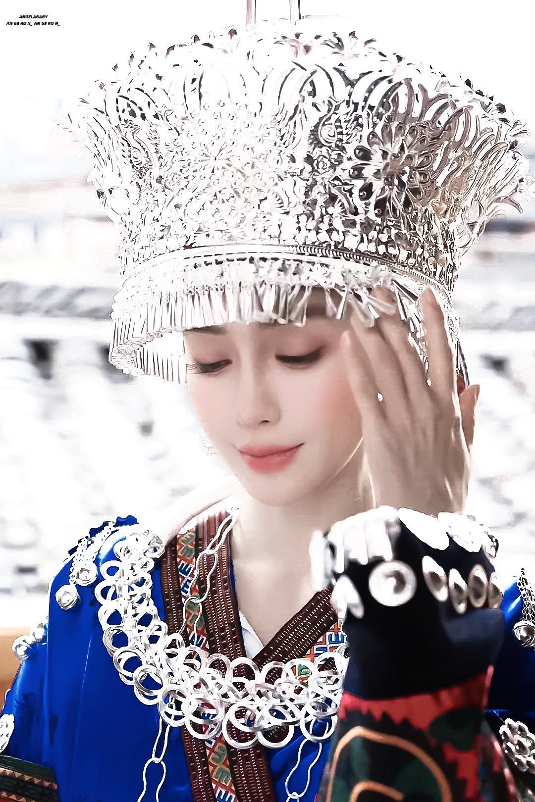 angelababy  angelababy非遗推荐官  “落日晚霞海风吹过  