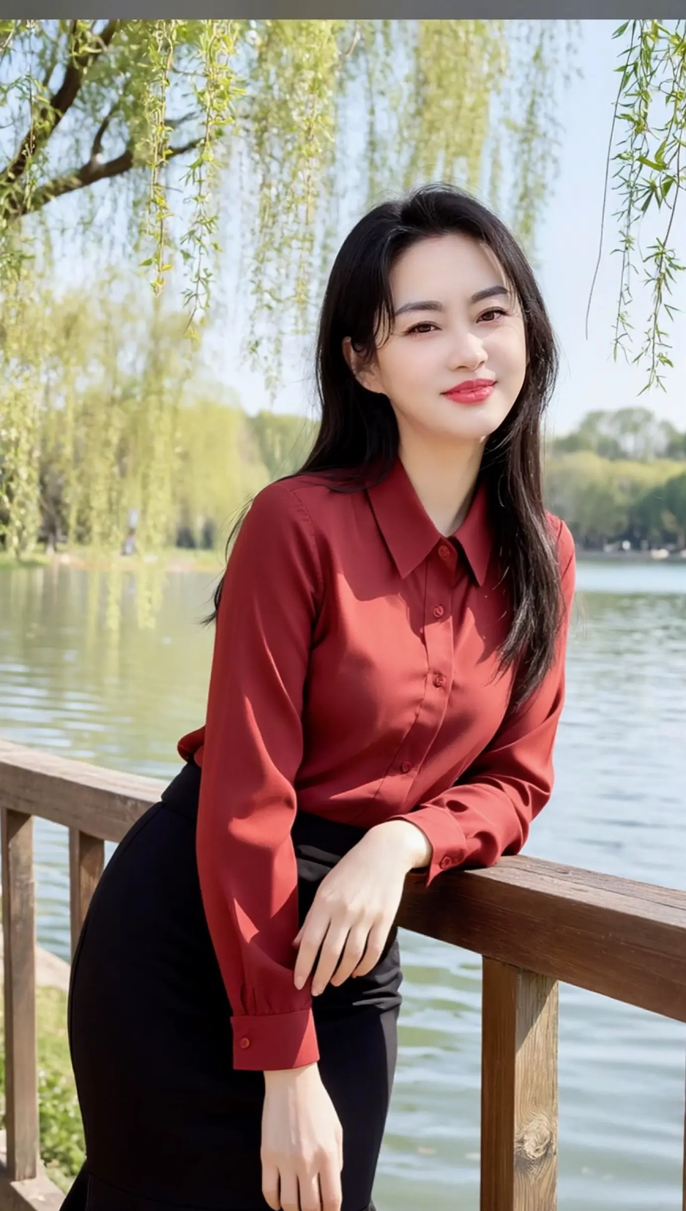 AI湖畔知性照 随变ai随便玩