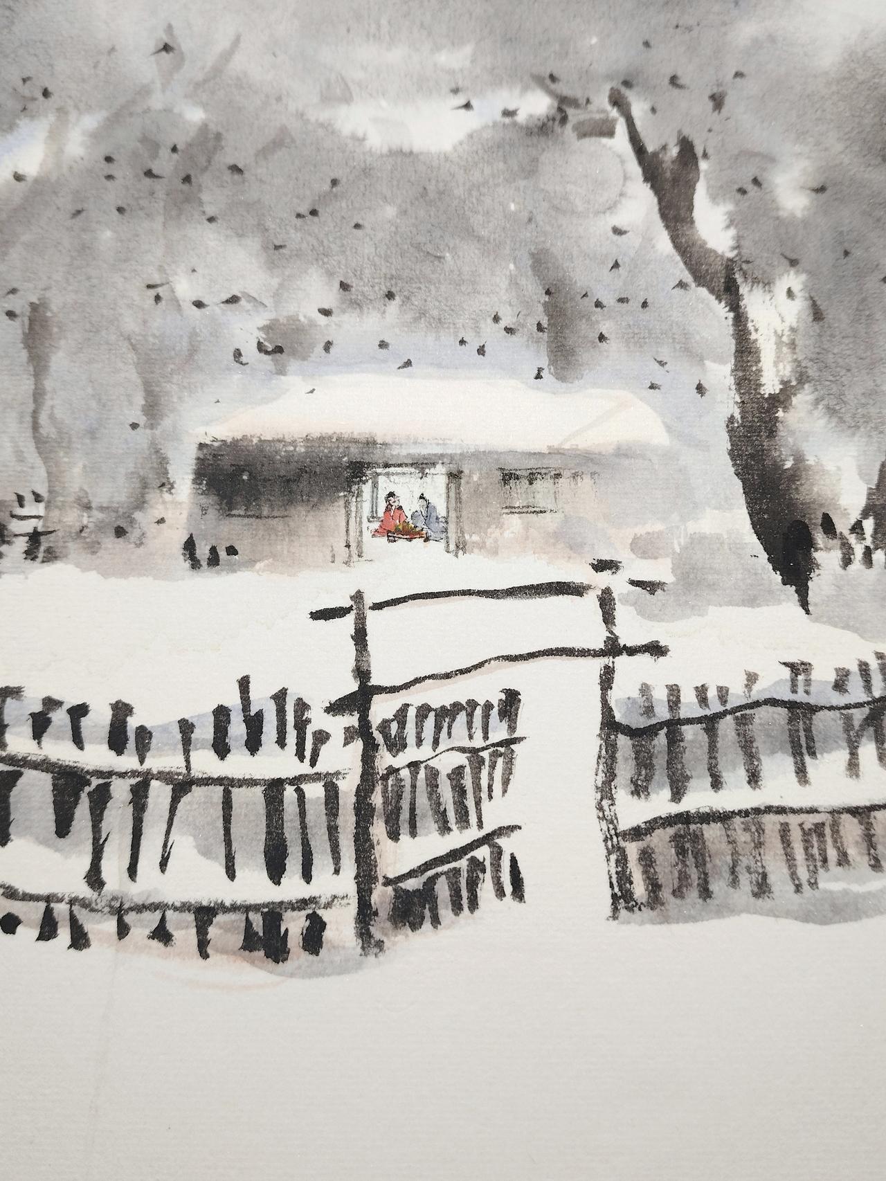 雪国画的最高境界是什么 文人画的第一要素是什么 非子畫魚 @国画雅集 @非子画鱼