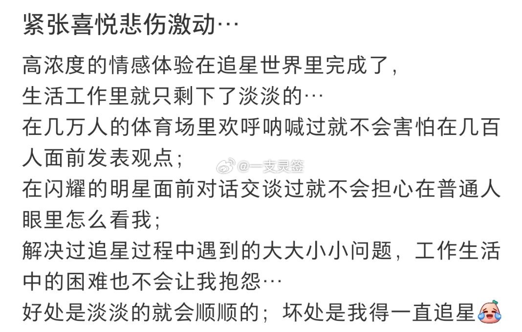 突然有点明白了看演唱会的意义 