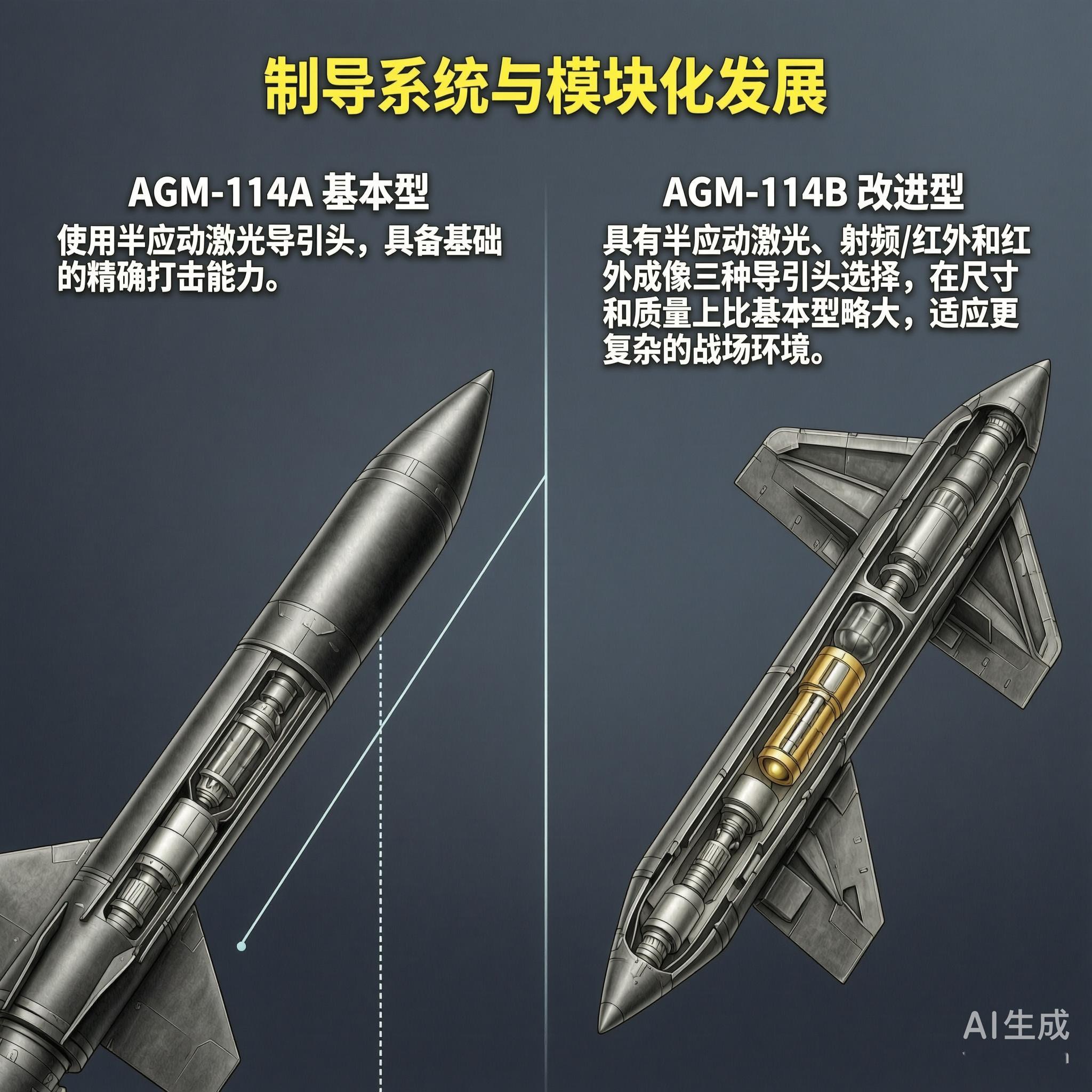 军事ai新视野 美国AGM-114“地狱火”空对地导弹长度：163厘米直径：17