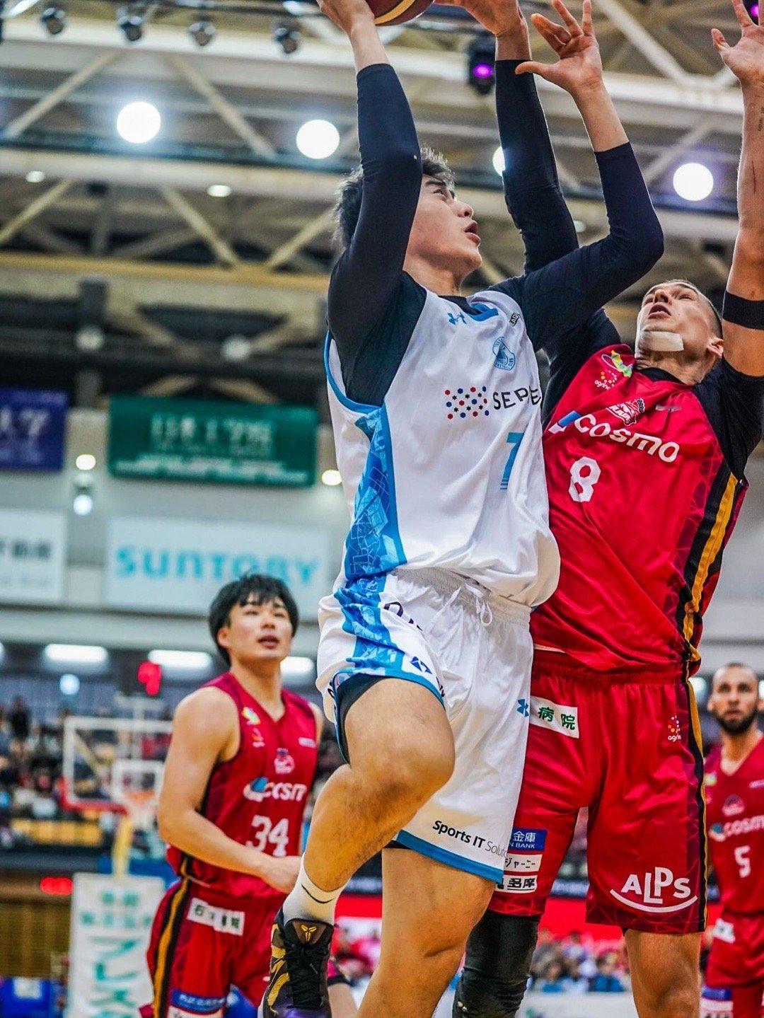 任序航比赛中。辽宁男篮