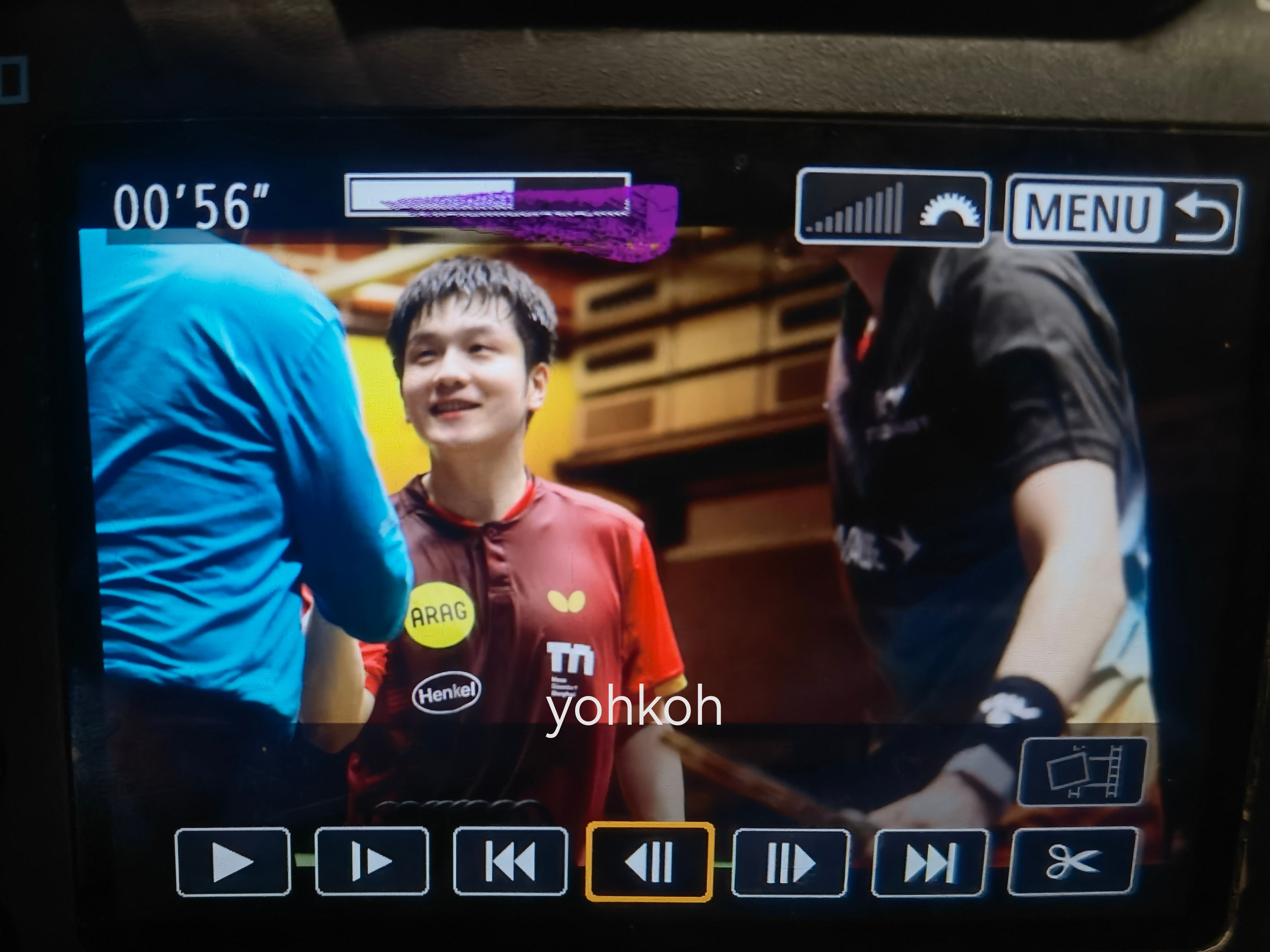 樊振东德甲乒乓球联赛 恭喜你 ​​​