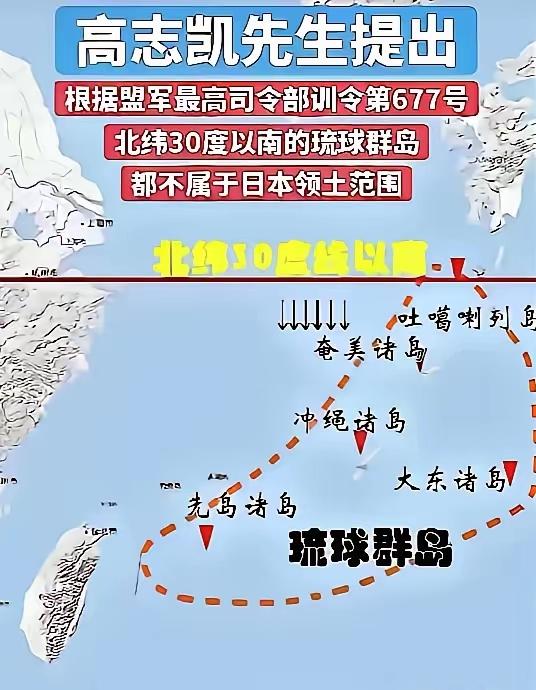 琉球群岛不属于日本领土，这不是中国学者的个人观点，而是写在国际法里的历史定论。
