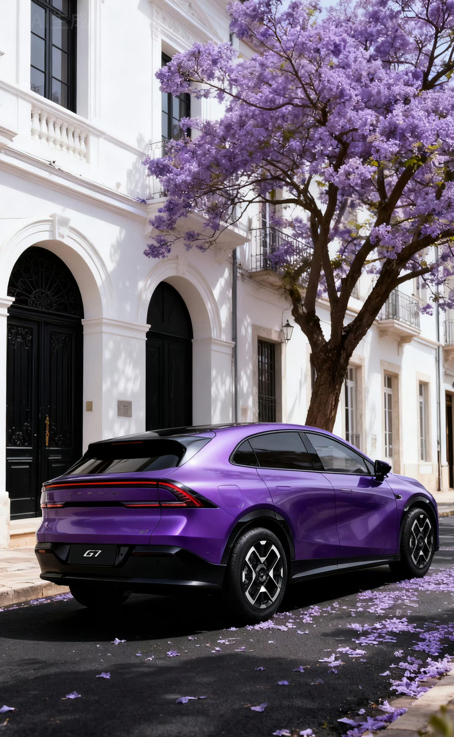 每年的流行色，总绕不开一抹紫。这次我们干脆给小鹏G7和G6也安排上了「琉光紫」的