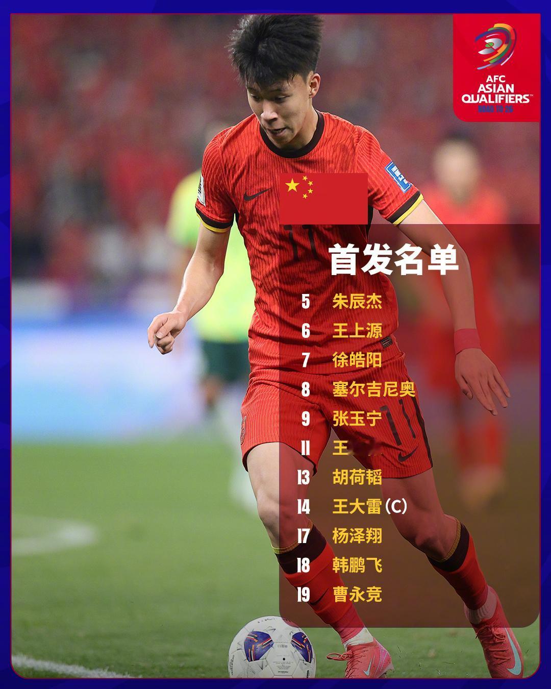 王钰栋+国足罗德里首发 伊万押宝国足“双王”！18岁194天创纪录！王钰栋首次先