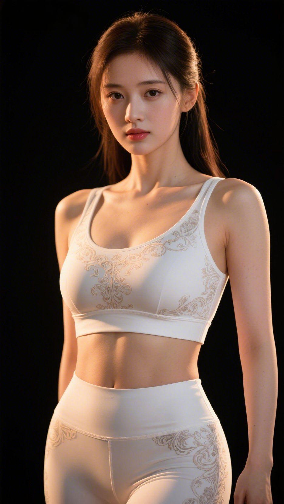 《墨绿裙的轻雅时光》
 
写字楼的玻璃幕墙映着她的身影，墨绿缎面裙像松针上凝着的