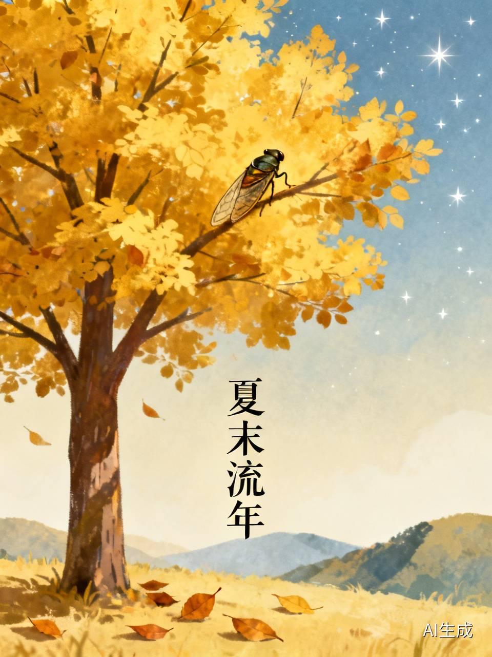 蝉叫累了
太阳早晨来的晚了
夏天跟着燕子要离开了
每当秋风吹掉一片落叶时
我也累