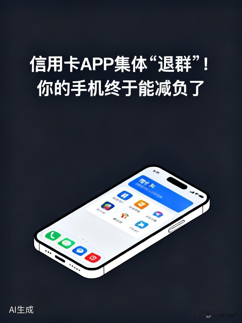 信用卡APP集体“退群”！你的手机终于能减负了

  你的手机里，是不是也曾被各