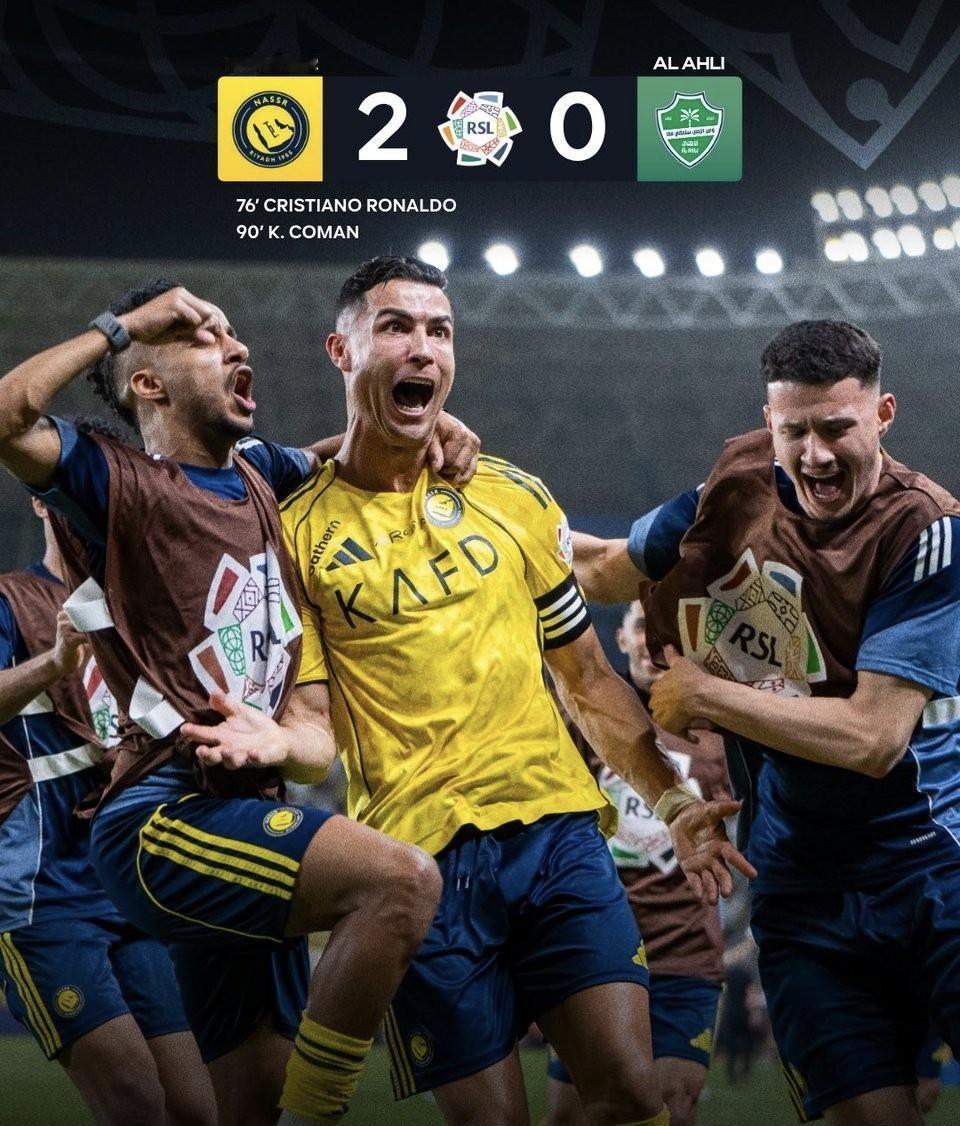 球王级表现， C罗惊艳头球破门，带队2-0豪取取20连胜，刷新队史记录，联赛首冠