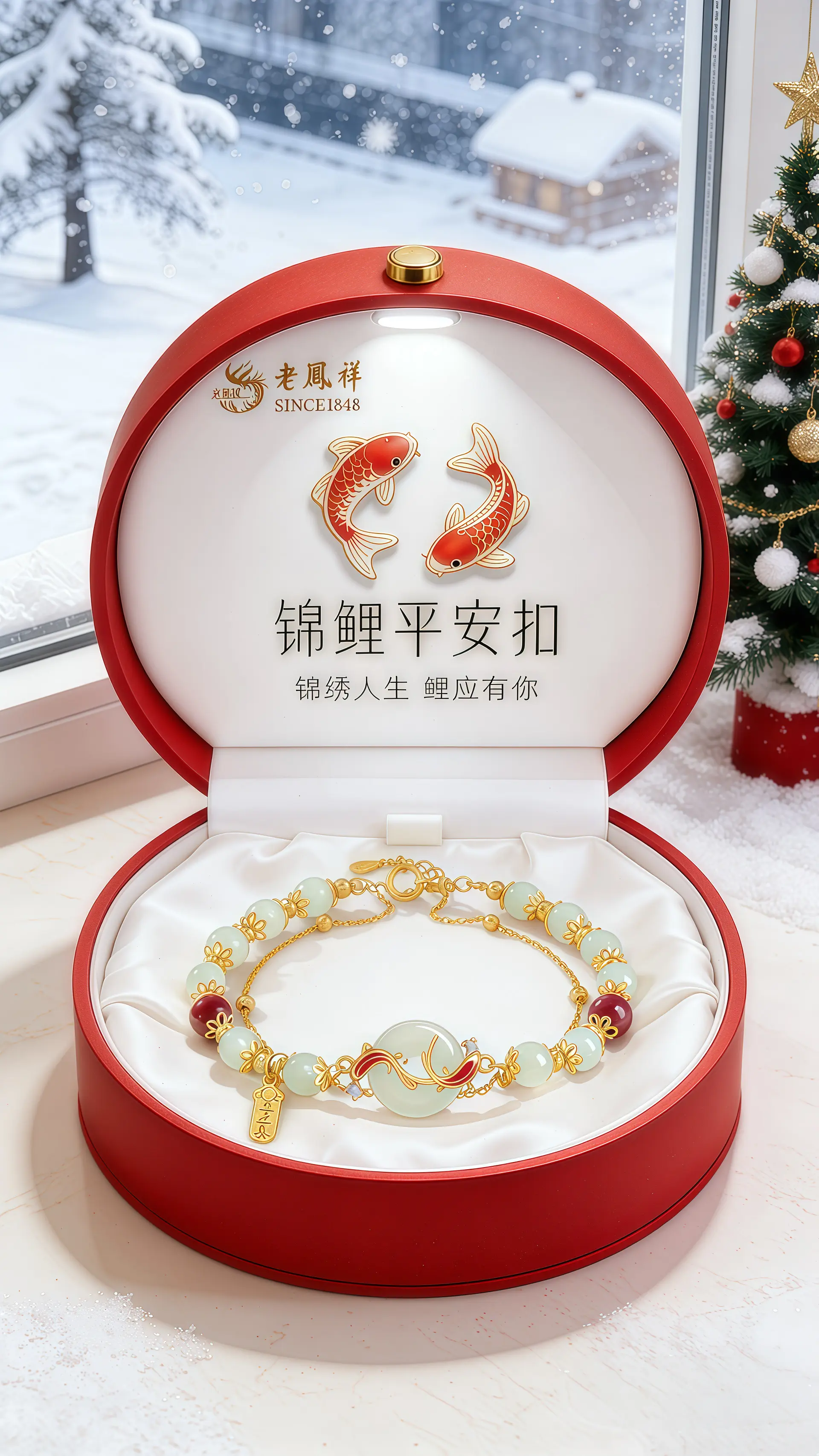 老凤祥情人节礼物 生活需要仪式感  新年礼物 手链