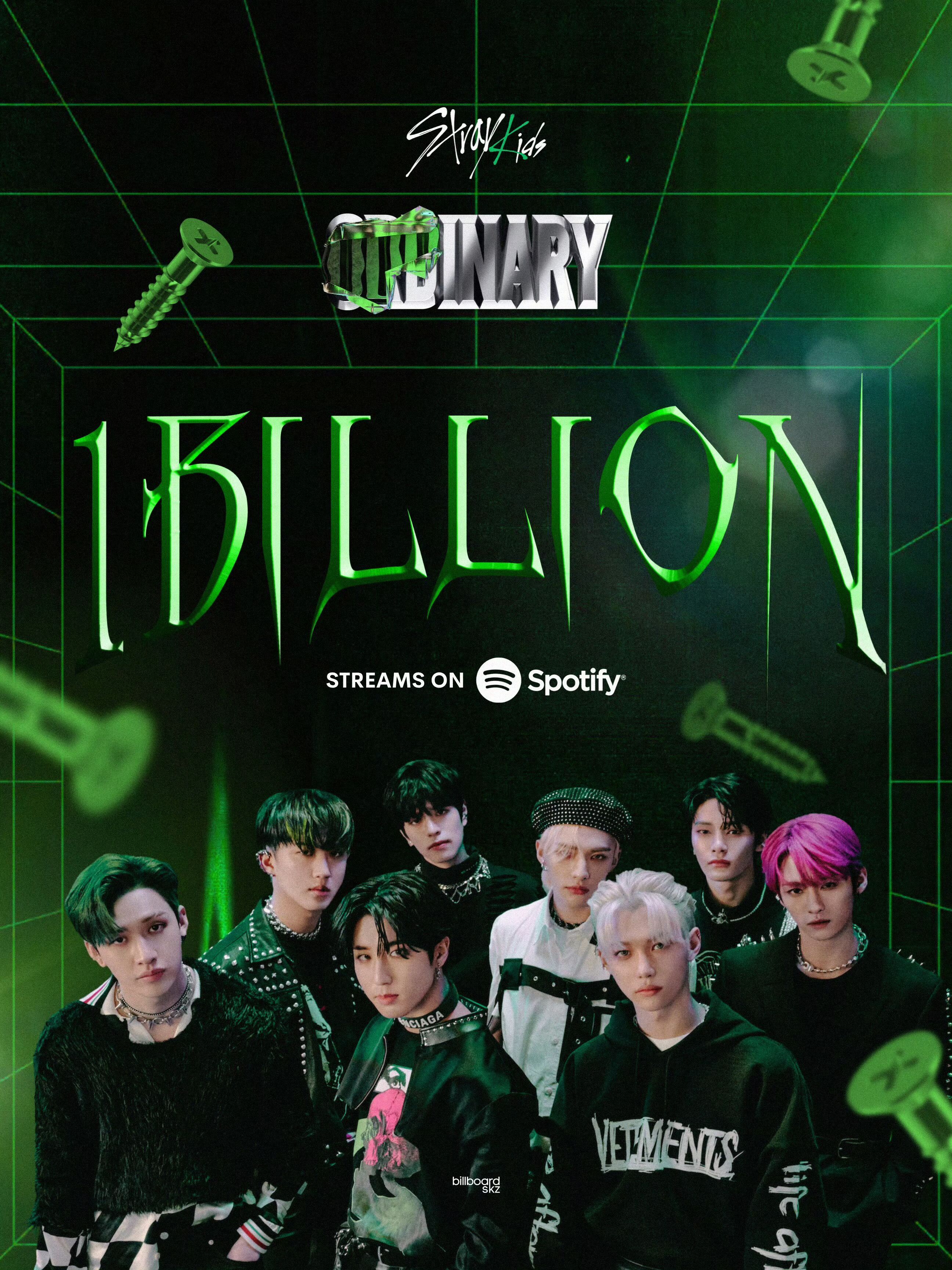 straykids『ODDINARY』Spotify专辑流媒突破1️⃣0️⃣亿?