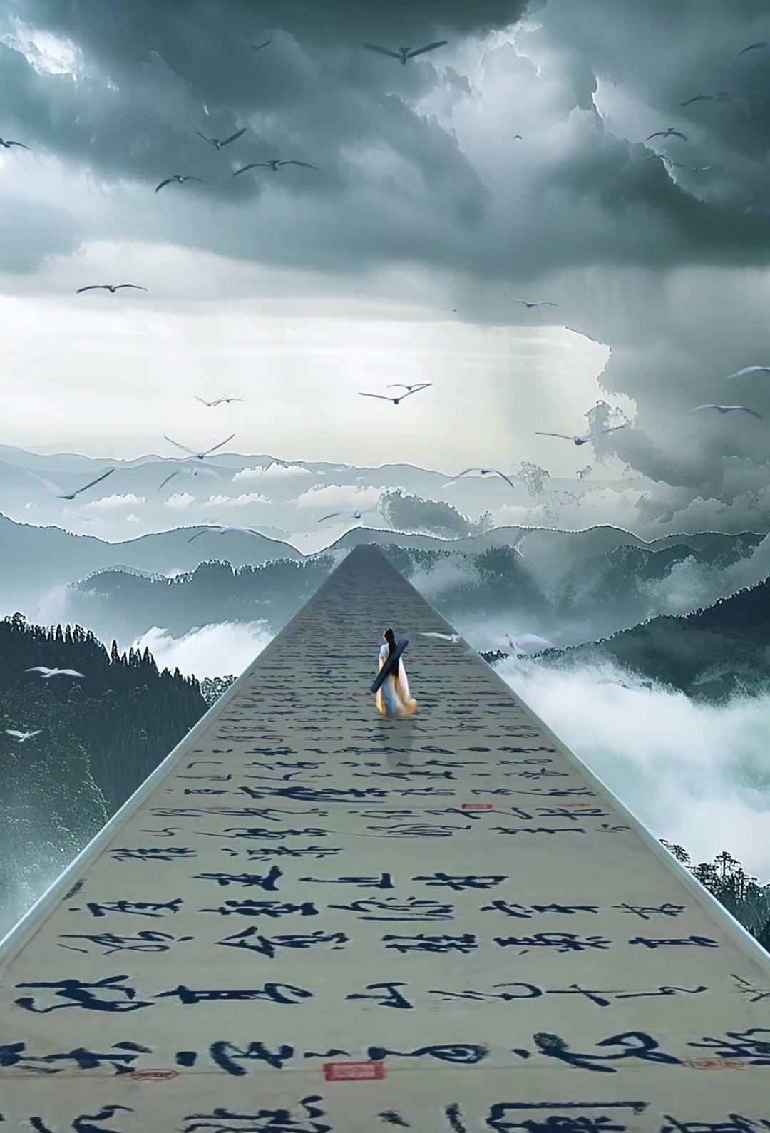 网友绘制了成毅赴山海意境图看了有感觉吗？ ​​​