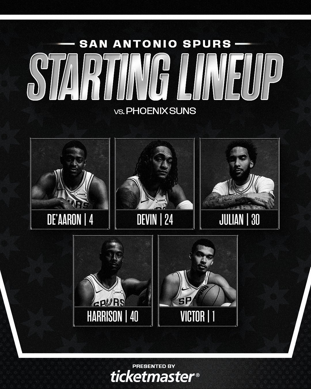 卡斯尔今天休息不打！52胜冲啊！太阳vs马刺