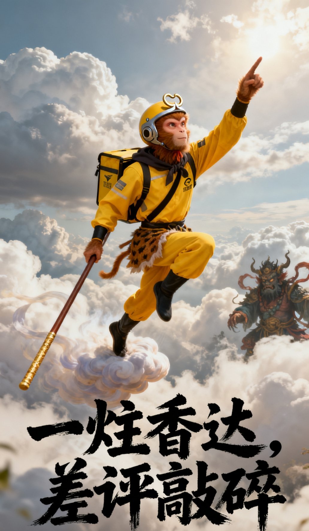 当二次元主角有了外卖buff  看到这个话题，就想假如取经队伍有外卖buff，会