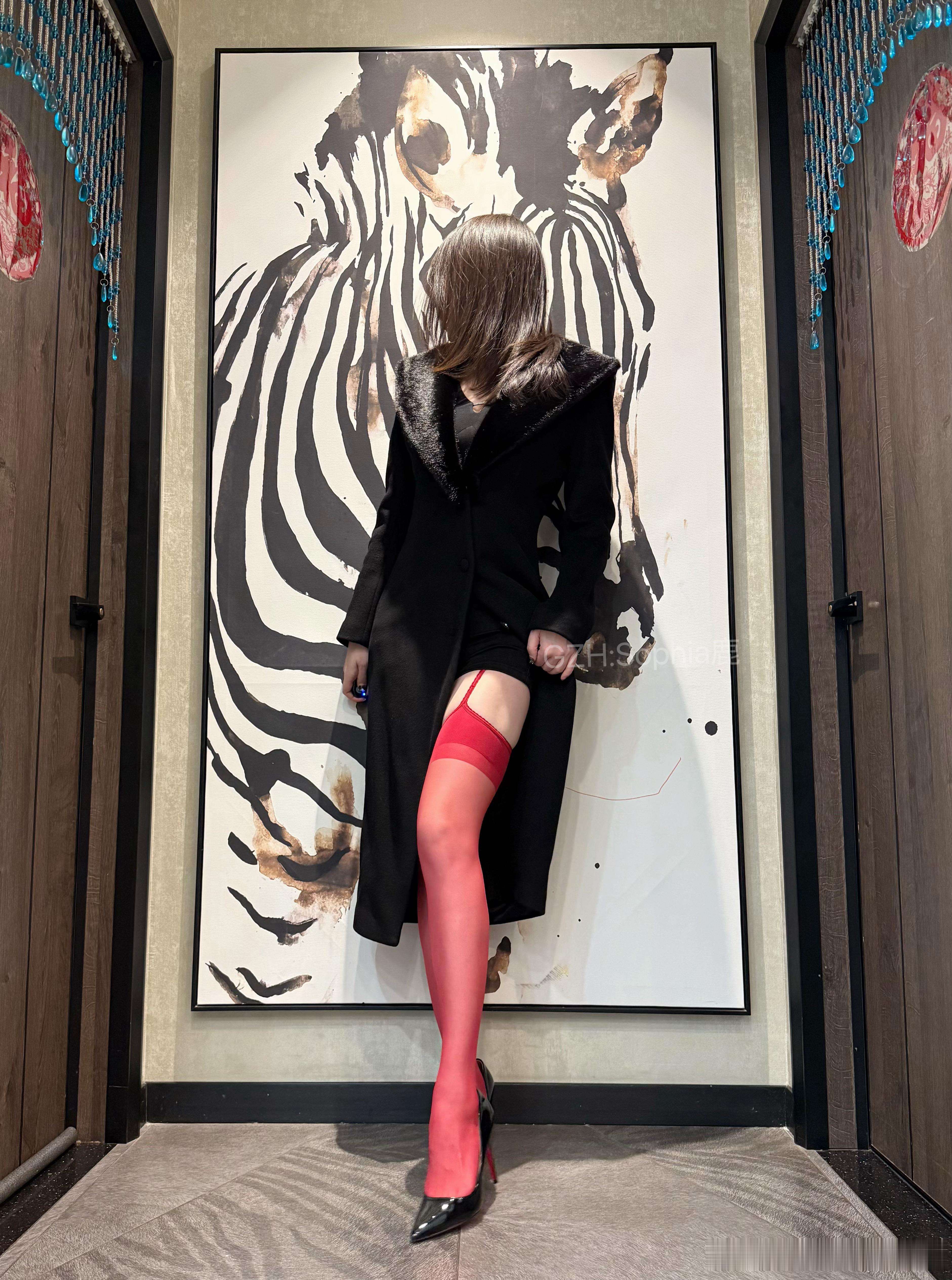 圣诞快乐ootd 熙梦Cimon【牵】3D超薄蕾丝吊带性感免脱四面开裆一体式吊带