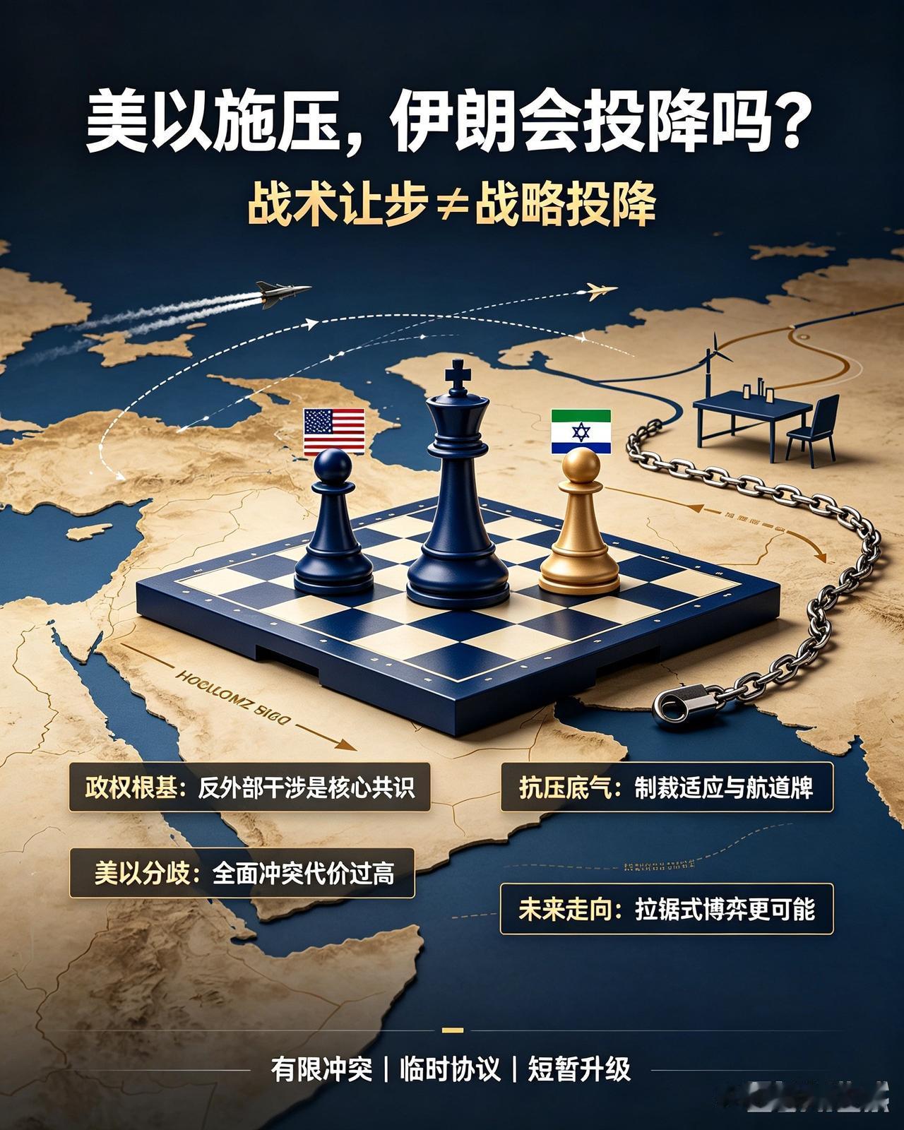 美以持续施压，最终伊朗会妥协投降吗？

中东博弈持续发酵，美、以色列联手不断对伊