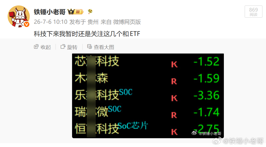 现在做科技的话要么就考虑一些滞涨半导体的补涨机会，要么就抢易中天的反弹，其他的怕