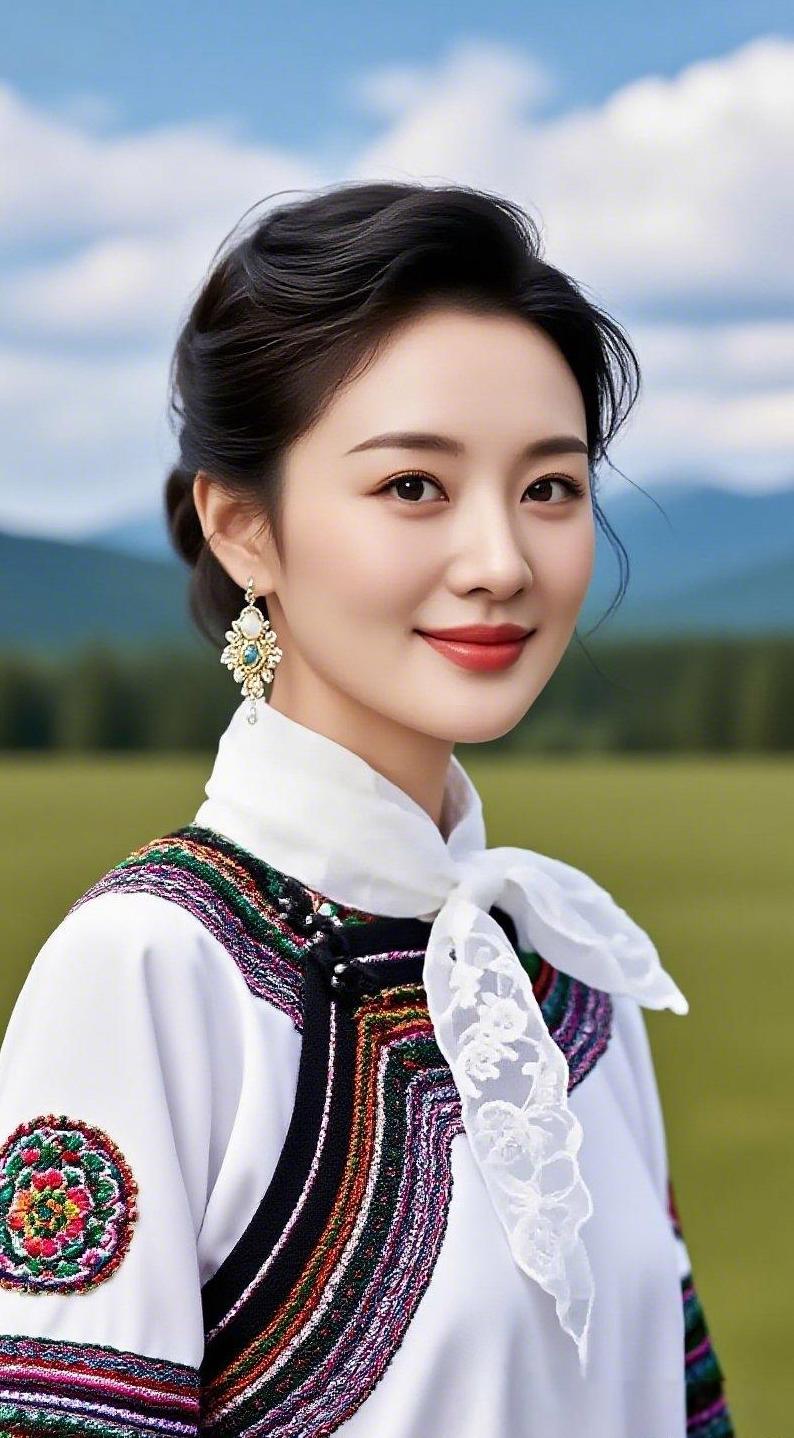 山水间，美人笑，岁月静好。