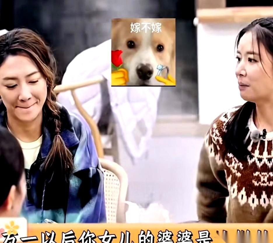 那个场面，袁咏仪还在旁边笑着打圆场，她扭头问林心如：“万一以后你女儿的婆婆，是应